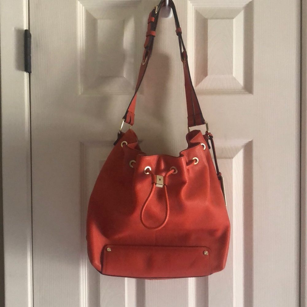 Orange Vince camuto bucket bag